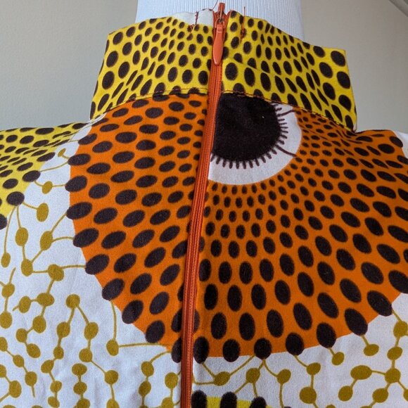 Wax Print Maxi Dress with Pockets - Picture 4 of 5